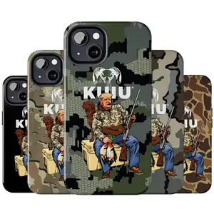 Camouflage Kuiu Hunter Trump Phone Case -  Ku!u Rain Forest Phone Cover For iPhone 17/16/15/14/13/12/11/X Plus Pro Max Mini, Trump and Your Hunt Dog