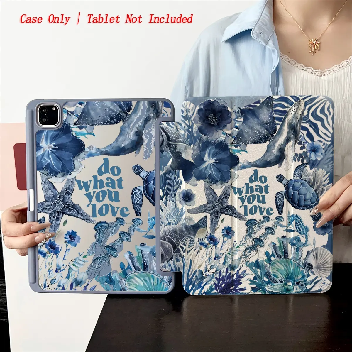 Protective Folio Tablet Cases, Tablet Casing, with Pen Holder compatible with Pro11/10th/Air 2/iPad(8th Gen)/iPad Air 4/5/iPad 10th Generation 10.9-inch 2022 Smart Case/iPad Air 13(M3 2025)/iPad Air 11(M3 2025) Tablet Cover, Ipad Accessories