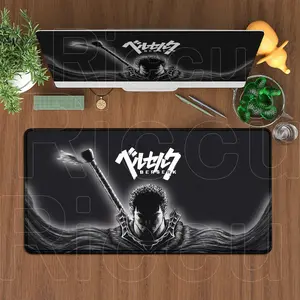 [Sale off up to 65%][Free Ship] Anime Berserk Guts PC Non-slip Speed Desk Mats Large Gaming Mouse Pad Office Accessories Keyboard Guts sword in berserk Mousepad