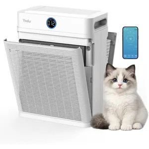 Air Purifier for Large Rooms up to 2,540 sq ft, H13 HEPA Air Cleaner with Double-Sided Filter, WiFi Control & AQI Display, 18dB Quiet for  &  & Office Captures Dust &