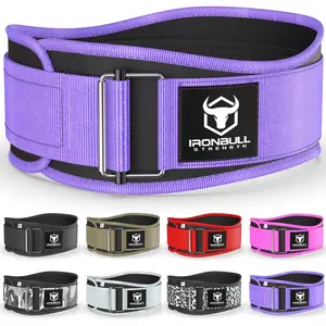 Weight Lifting Belt for Men and Women - Great for Squats, Deadlift, Lunge, Exercises and Training - Best for Olympic, Cross-Training and Bodybuilding Workout Iron Bull Strength