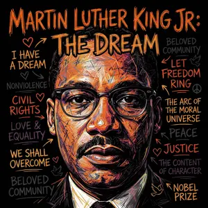 Martin Luther King Jr The Dream Black History Month Transfer for Events Celebrations and Educational Purposes Featuring Iconic Speech
