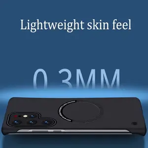 Phone Case - Slim Magnetic Protective Phone Cover Compatible with Samsung Galaxy S26 Ultra, S26 Plus, And S26, No Frame Semi-Edge Design