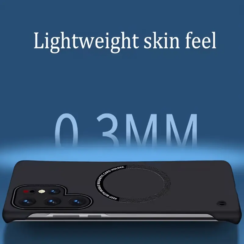 Phone Case - Slim Magnetic Protective Phone Cover Compatible with Samsung Galaxy S26 Ultra, S26 Plus, And S26, No Frame Semi-Edge Design