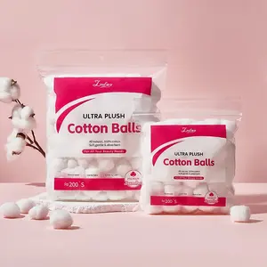 Cotton Balls - Hypoallergenic, No fluorescence and Soft Absorbent - Gentle Makeup Remover Cotton Balls for Nails, Arts & Crafts, 300 Counts /600 Counts
