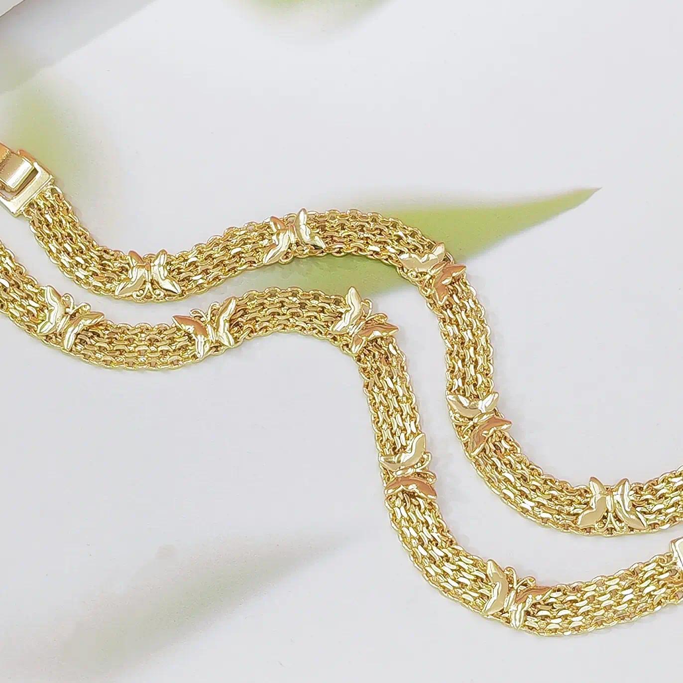 Vintage Hollow Butterfly Bracelet Women Metal Chain Elegant Trendy Jewelry