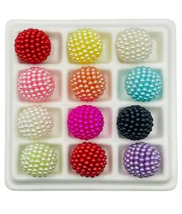 Rhinestone Rainbow & Acrylics 20mm Bead Display - Elegant Display for Jewelry and Accessories