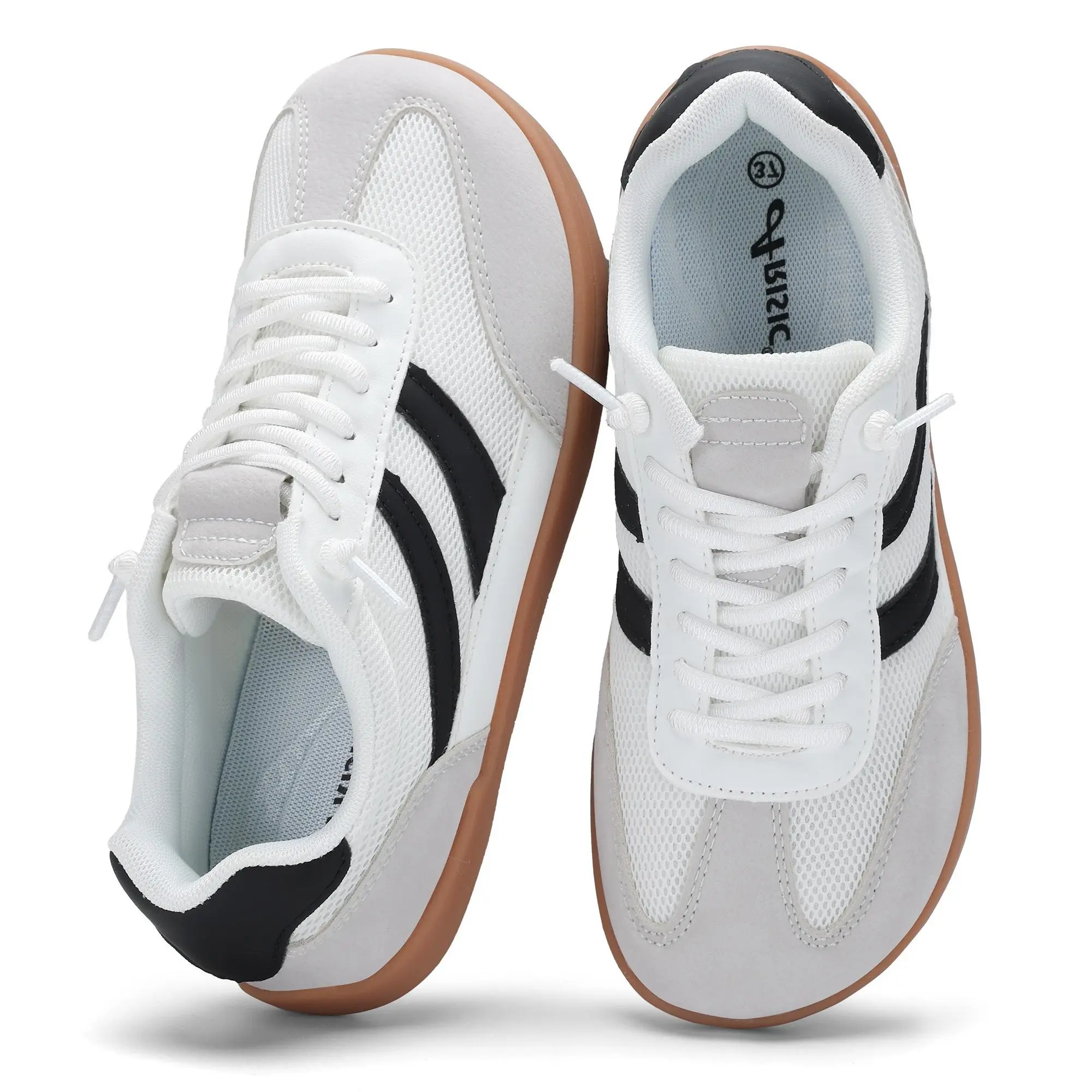 Women and Men Leather Barefoot Shoes,Genuine Leather Casual Sneakers for Women Memory Foam Insoles Lace Up Womens Shoes & Lightweight Women's Fashion Sneakers Non Slip Shoes for Women Footwear