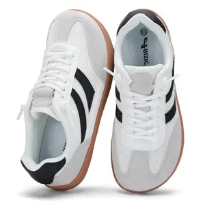 Women and Men Leather Barefoot Shoes,Genuine Leather Casual Sneakers for Women Memory Foam Insoles Lace Up Womens Shoes & Lightweight Women's Fashion Sneakers Non Slip Shoes for Women Footwear