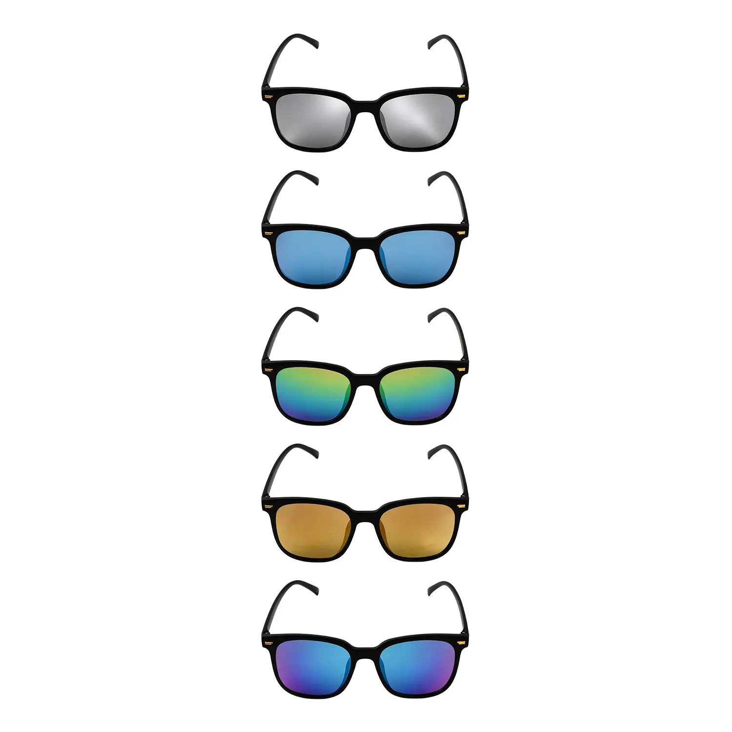 5 pairs of fashionable sunglasses, suitable for both men and women, with UV protection, minimalist style outdoor glasses, suitable for daily wear and outdoor activities.