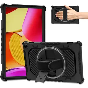360 Rotating Kickstand Hand Strap Case for 2023 Release Tablet Fire Max 11 Case 13th Generation for Kids,Also for iPhone Nokia Sony 11in