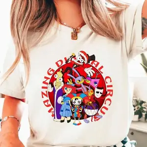 The Amazing Digital Circus Tshirt, TADC Fan Gift, Circus Characters Shirts, Circus Theme Sweatshirt Hoodie, Anime Gift Birthday for Boy Girl