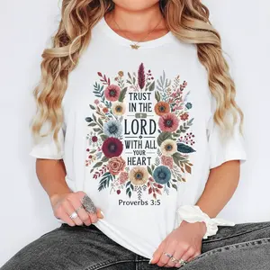 Trust In The Lord Shirt, Religious Shirt, Faith Shirt, Christian Gift, Gift For Christian, Sunday Church Shirt, Marian Catholic Shirt, Jesus