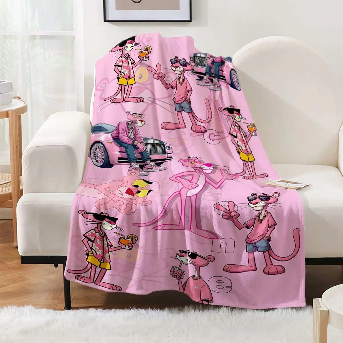 Leopard Cool Plush Blanket, Soft Flannel Cover, High-Definition Digital Print, Cozy Warm Throw for Couples, Home Movie Nap Blanket