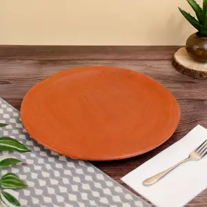Red Clay Terracotta Dinner Plate