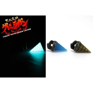 Core Drill Stainless Steel Studded Earrings Pair - Gurren Lagann