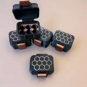 Peptide MINI Storage Case - High Quality Insulin Case with Secure Slots for Peptide Bottles - Ideal for Travel and Storage Boxes Vial Organization Matte Organizer Box