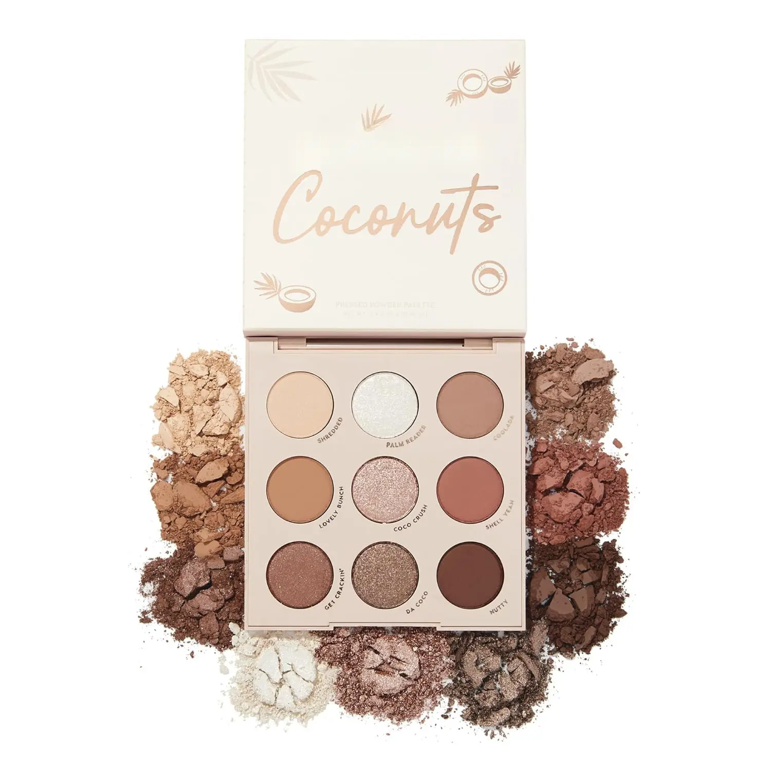 Cool Toned Eyeshadow Palette - High-Pigment, Long-Lasting Luxury Cosmetic with Ultra-Velvety Neutral Tones, 0.3oz