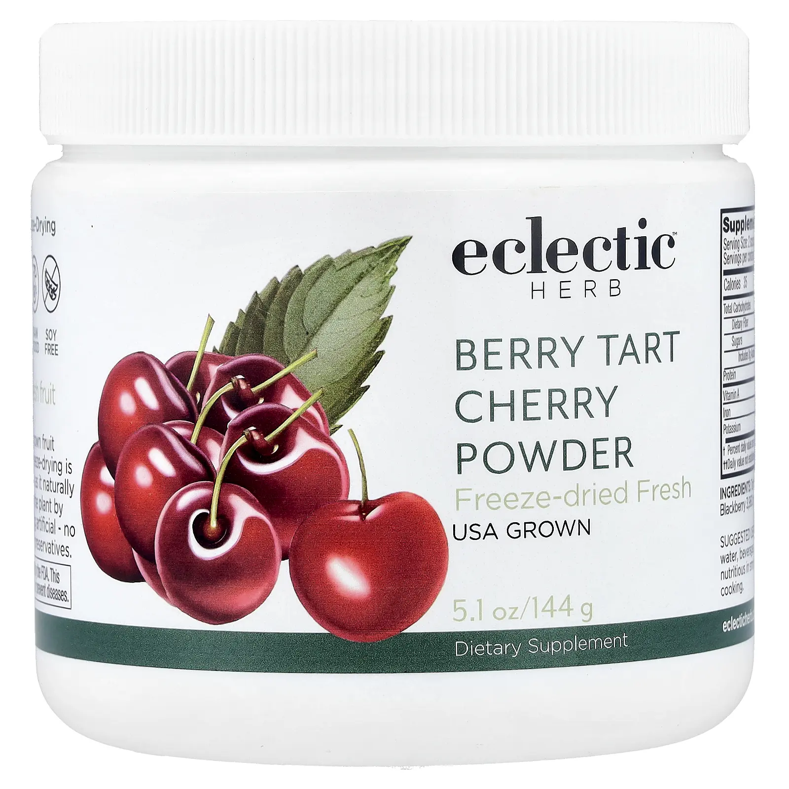 Eclectic Herb Berry Tart Cherry Powder, 5.1 oz (144 g)