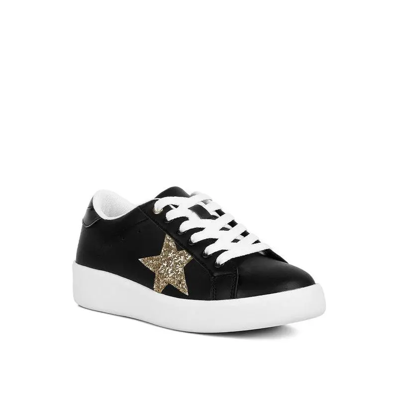 Starry Glitter Star Detail Sneakers