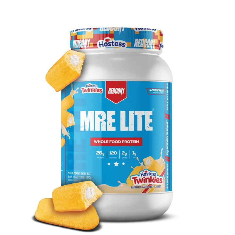 REDCON1 MRE Lite Hostess Whole Food Protein Powder - Lactose & Whey Free Meal Replacement with Animal Protein Blends - Easy to Digest Supplement Made with MCT Oils (30 Servings)