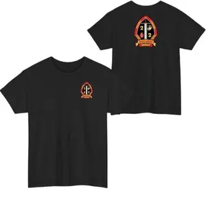 USMC 2nd Battalion 2nd Marine Regiment T-Shirt - Patriotic Military Style for Men & Women Cotton Fit