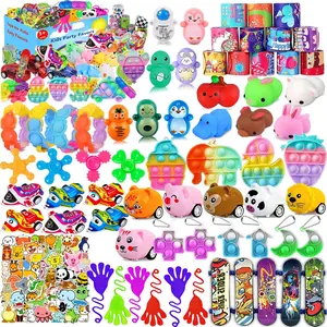 124 Pcs Party Favors for Kids 4-8, Birthday Gift Toys, Goodie Bag Stuffers, Treasure Box Carnival Prizes for Classroom, Pinata Bags Filler for Boys and Girls 8-12