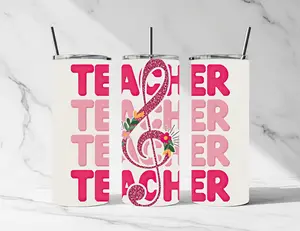 Music Teacher 20oz Tumbler - Perfect for Drinkware and Bottle Use