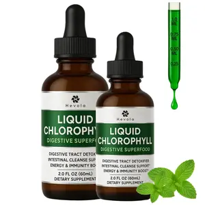 Chlorophyll Liquid Drops - Natural Concentrate – Energy Booster, Digestion and Immune System Supports, Internal Deodorant, Liver Function - 2 Fl Oz