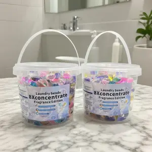 6-In-1 Scented Laundry Detergent Balls (40/80pcs), Concentrated Liquid Fabric Softener, High-Efficiency Cleaning & Stain Removal, Laundry Pods