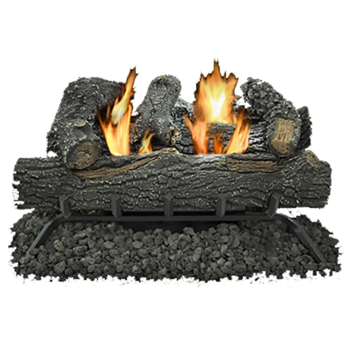 World Marketing GLD2455T 24 in. Thermostat-Controlled Vent-Free Gas Log Set, Gas Logs