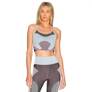 adidas by Stella McCartney Sports Bra in Acrblu, Black, & Easpink