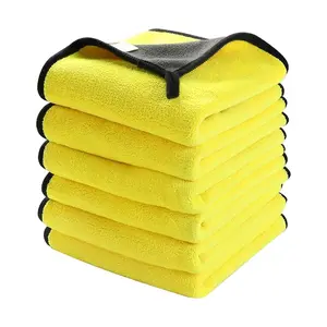 6pcs Microfiber Towels, Thick High Absorbent Reusable Car Wash Cloth, Dual-Sided Scratch-Free Cleaning Rags, Microfiber Cleaning Cloths, Car Wash Accessory, Super Absorbent Microfiber, Car Detailing Accessories