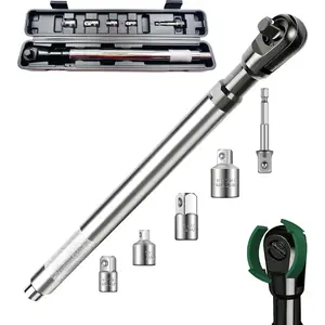 Offset Extension Wrench for,1/2" Drive Wrench Extender with 3/8",1/4" Drive for Tight Spaces packing in blew case