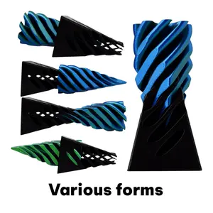 3D Printed Relaxation Spiral Cone Toy, Creative Pyramid Sculpture for Stress Relief, Unique Gift for Mindful Fun