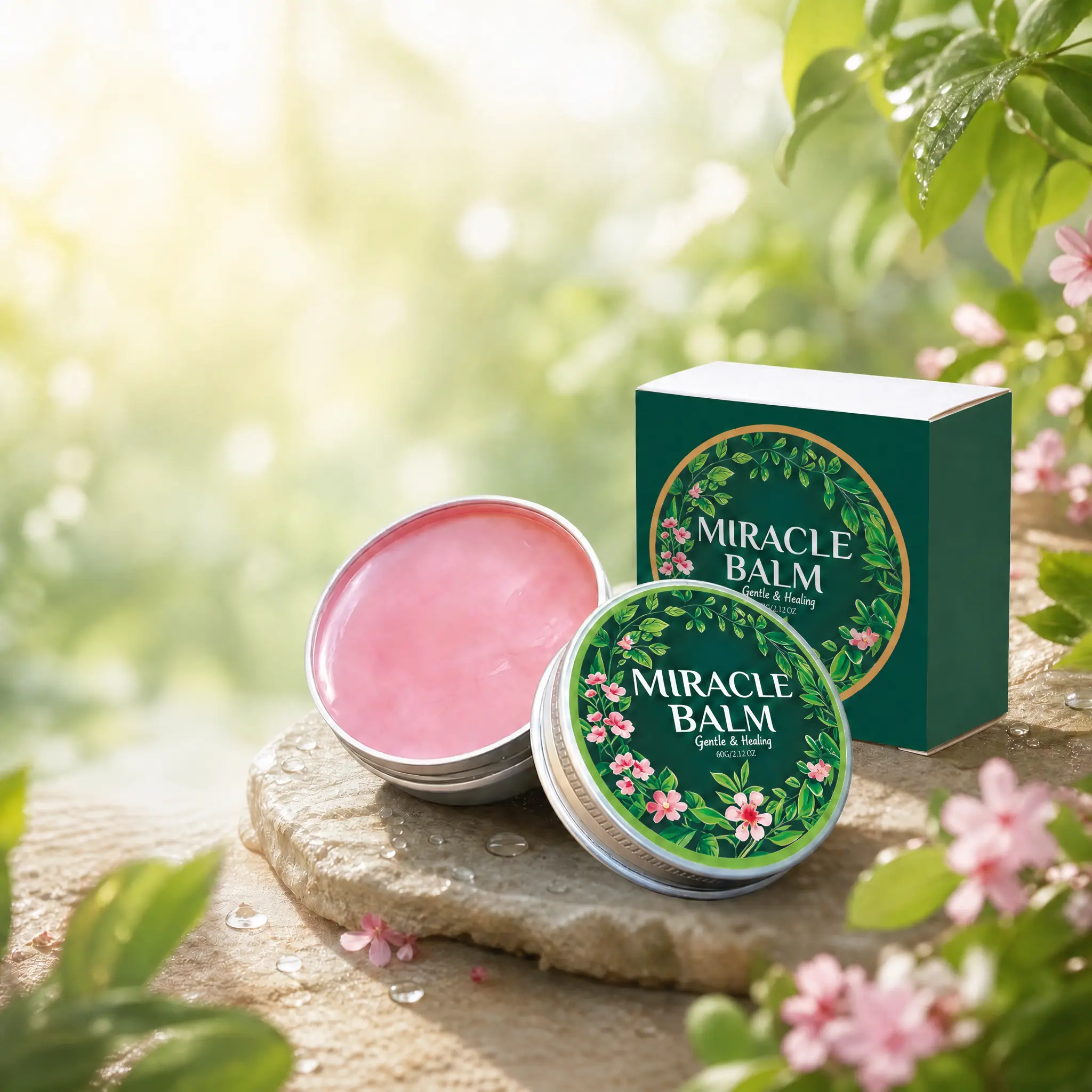 Botanical Herbal Soothing Body Balm 30g , Natural Hydrating Moisturizing Ointment for All Skin Types, Plant‑Derived Formula for Dry & Rough Skin, Daily Leg & Body Skin Care, Single‑Unit Beauty Personal Care Product