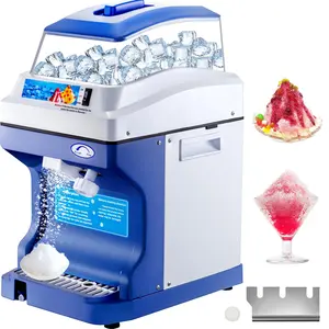 VEVOR 110V Commercial Ice Shaver Crusher 441LBS/H with 11LBS Hopper,  300W Tabletop Electric Snow Cone Maker 320 RPM Rotate Speed Perfect For Parties Events Snack Bar