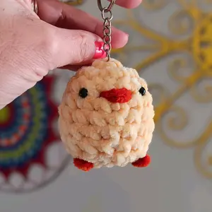 Mini Chick Keychain,Bag Charm, Backpack Charm, Baby Chick Chenille Keychain