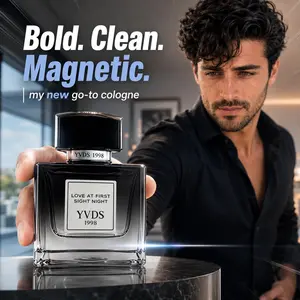 Qingxiang Men’s Perfume - Single Item, Classic Woody Fragrance, Long-Lasting Alcohol Base, 50 ml Portable Travel Size, Elegant Bottle with Decorative Label, Romantic Valentine’s Day Gift