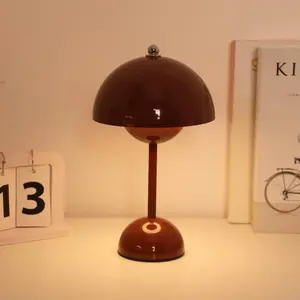 1pc Mushroom Table Lamp with Unique Design, Touch Control Three Color Adjustable Brightness, Modern Home Decor Lighting Solution, LED Table Lamp