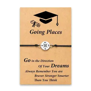 SAM & LORI Graduation Gifts for Her Him Kindergarten Class of 2026 Cool High School College Graduation Gift 5th 8th Grade Teen Girl Boy Bracelet Women Jewelry Cards Middle School Nurse Senior Daughter Student Adjustable Cuffs