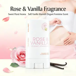 1pcs, BeautifulStart, Aluminum‑Free Rose Vanilla Deodorant Stick, Skin‑Friendly for Underarms & Feet, All‑Day Elegant Fragrance