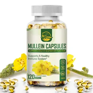 120 Pills Mullein Leaf Capsules For Lung Cleanse Detox Herbal Dietary Supplement
