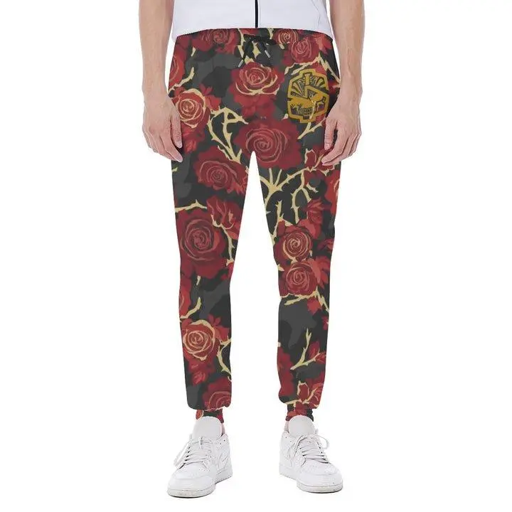Proper Villainz Concrete Rose Joggers - Stylish Scuba Fabric with Adjustable Drawstring