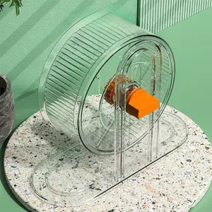 Hamster Exercise Wheel Stand, Golden Syrian Hamster Widened and Enlarged Hamster Toy Running Wheel, Dual Ball Bearings, Height Adjustable Pet Supplies