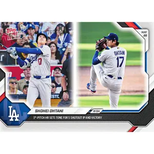 2026 Topps NOW MLB Shohei Ohtani - 1st-Pitch HR & 5 Shutout IP #226