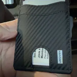 umoven Wallet for Men - Pop Up Case, Cash Slot, and Credit Card Slot - Aluminum Wallet with RFID Blocking, Minimalist Leather Wallet Front Pocket with ID Window, Gift Box