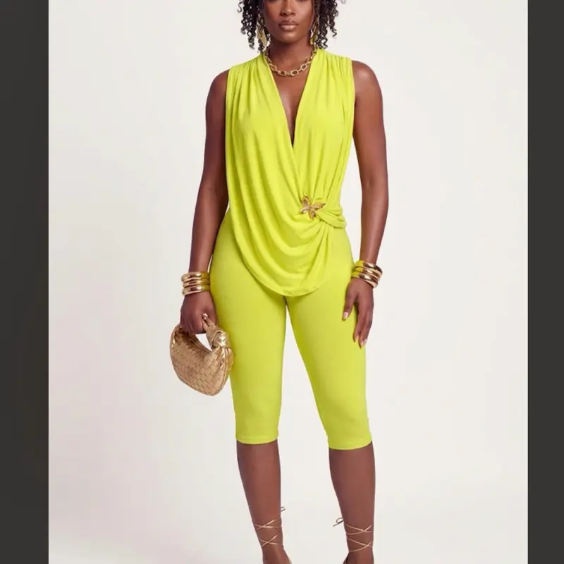 Milan Draped Buckle Jumpsuit