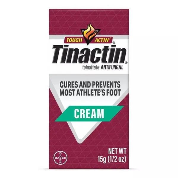 Tinactin Antifungal Cream Tolnaftate 1% for Athlete's Foot 15g 1/2oz Effective Treatment & Prevention for Daily Use Healthcare