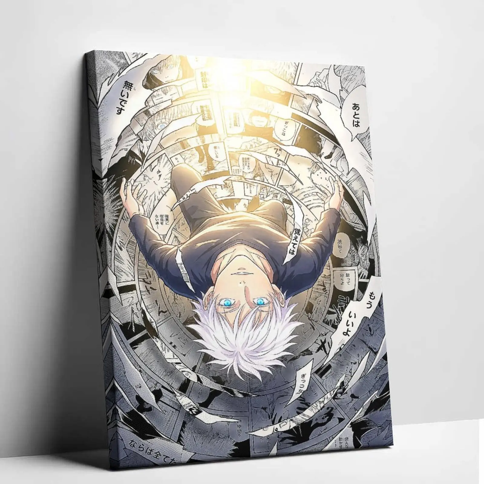 Jujutsu Kaisen Style Canvas Painting Gojo Satoru   Aesthetic  Prints Trendy Home Decor Cool Bedroom  Artwork Hanging Pictures for Room Decoration Anime    Print